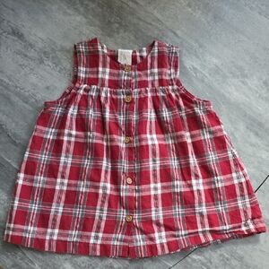 H&M Red Plaid Kids Dress